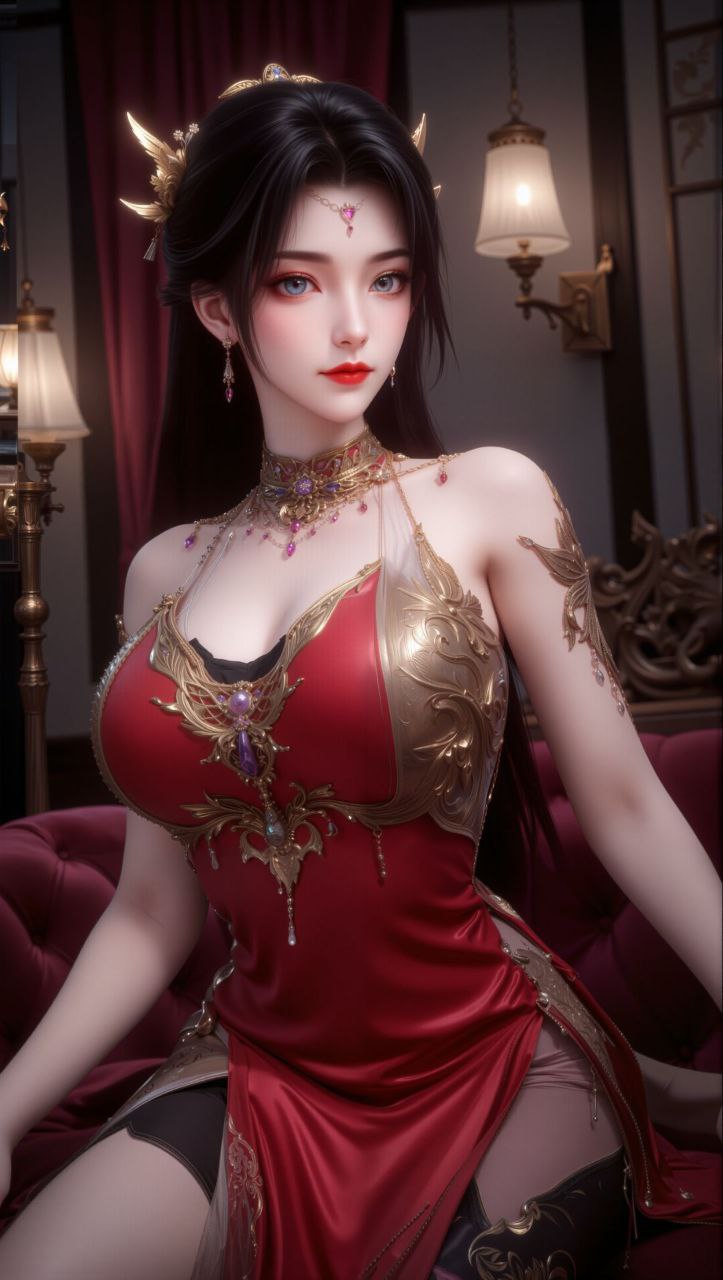 和一头乌黑